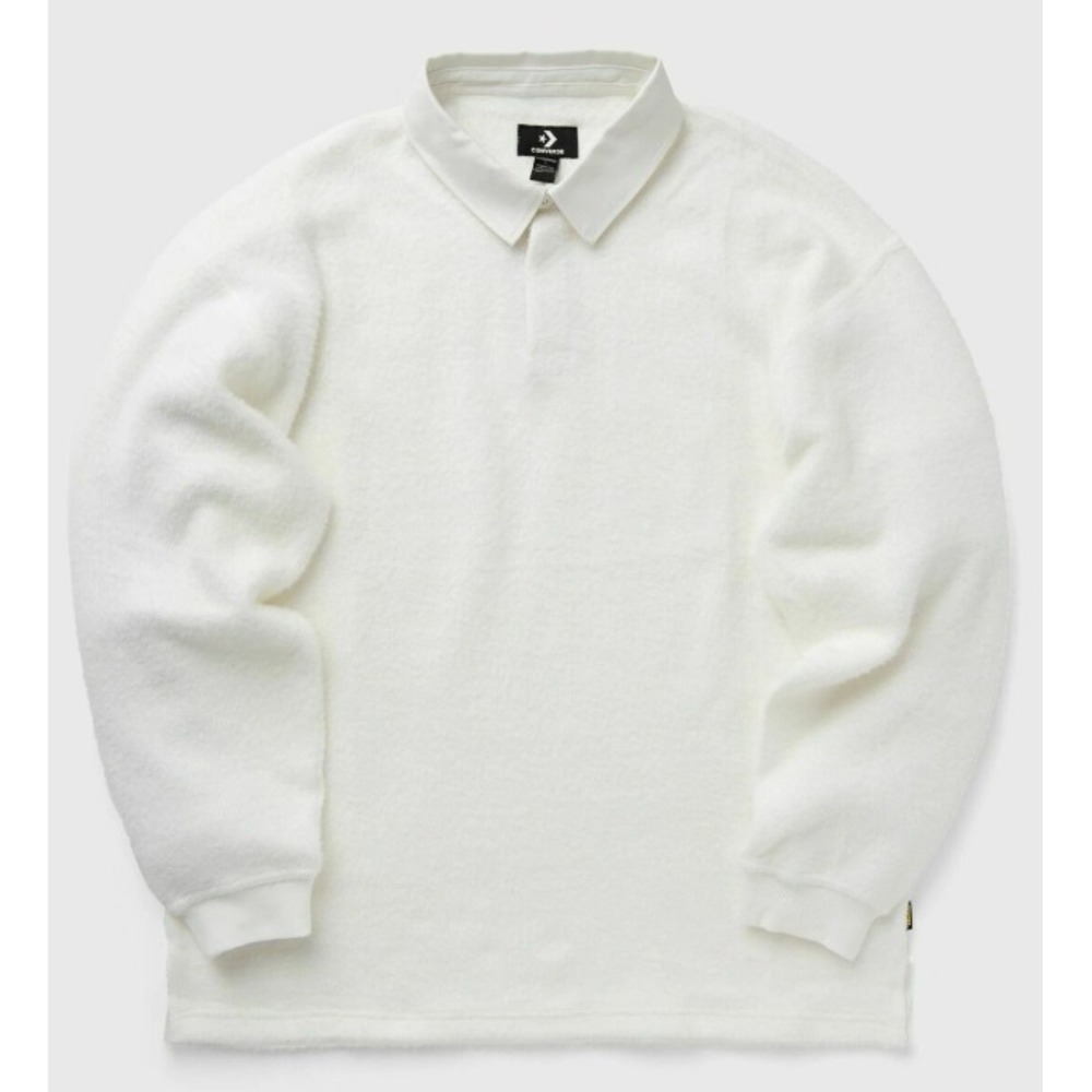 Converse X Irak Rugby Long Sleeve Polo Shirt White 10027809-A01  XL